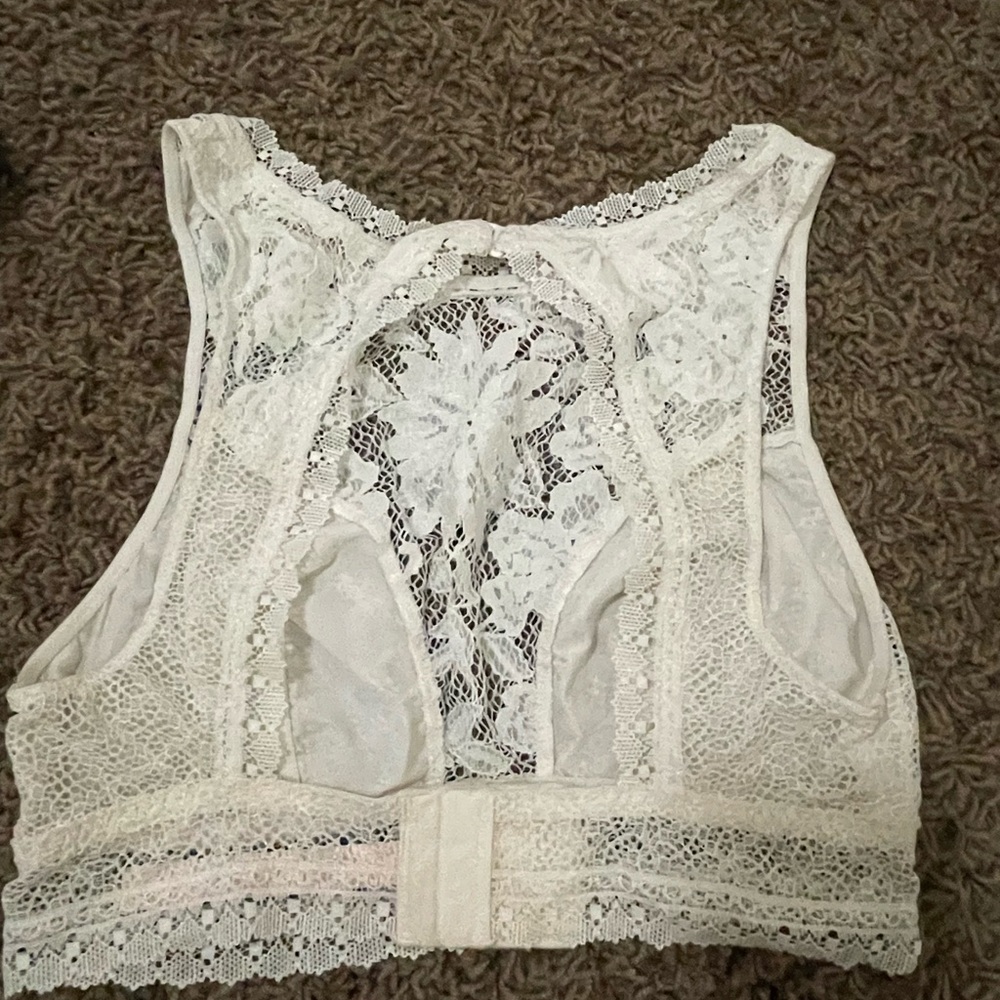 Victoria's Secret Cream Lace Bralette